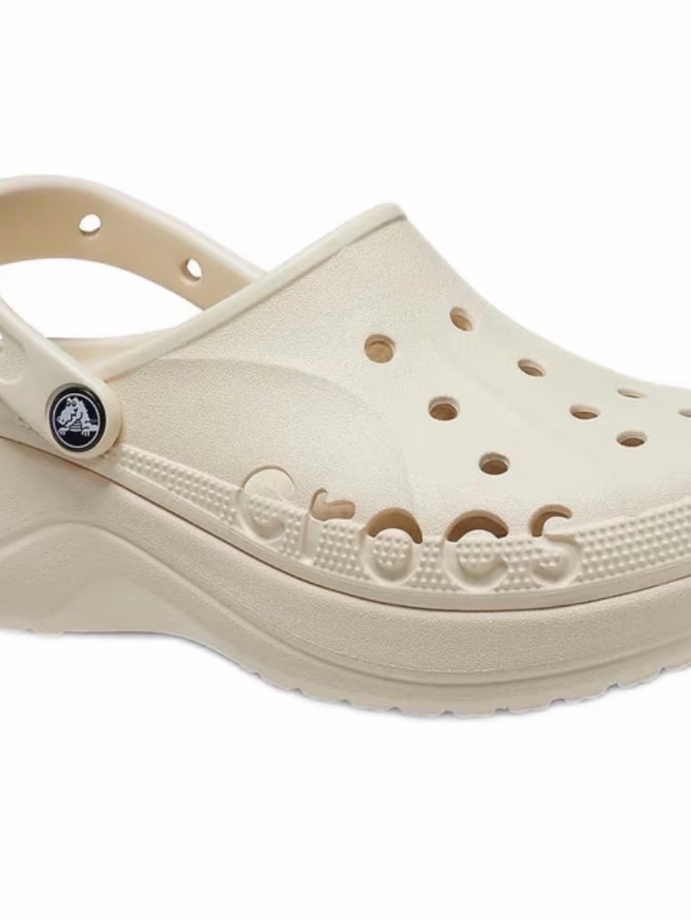 CROCS Classic Platform Clog in Cream